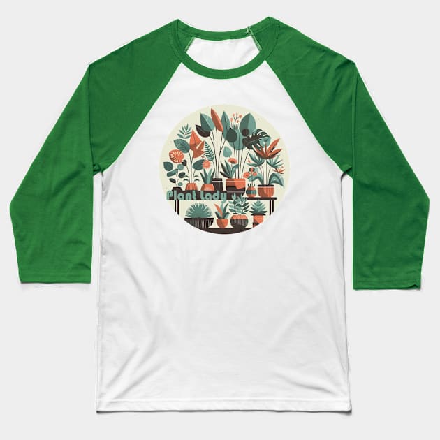 Plant Lady Baseball T-Shirt by Heartsake